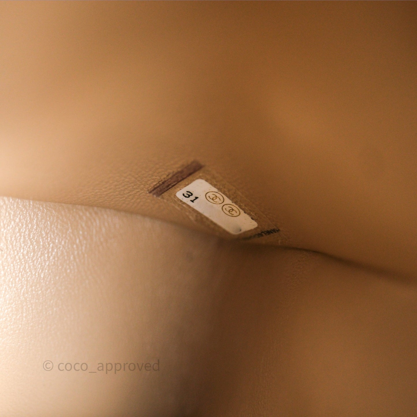 Chanel Small Quilted Classic Flap Beige Lambskin Gold Hardware