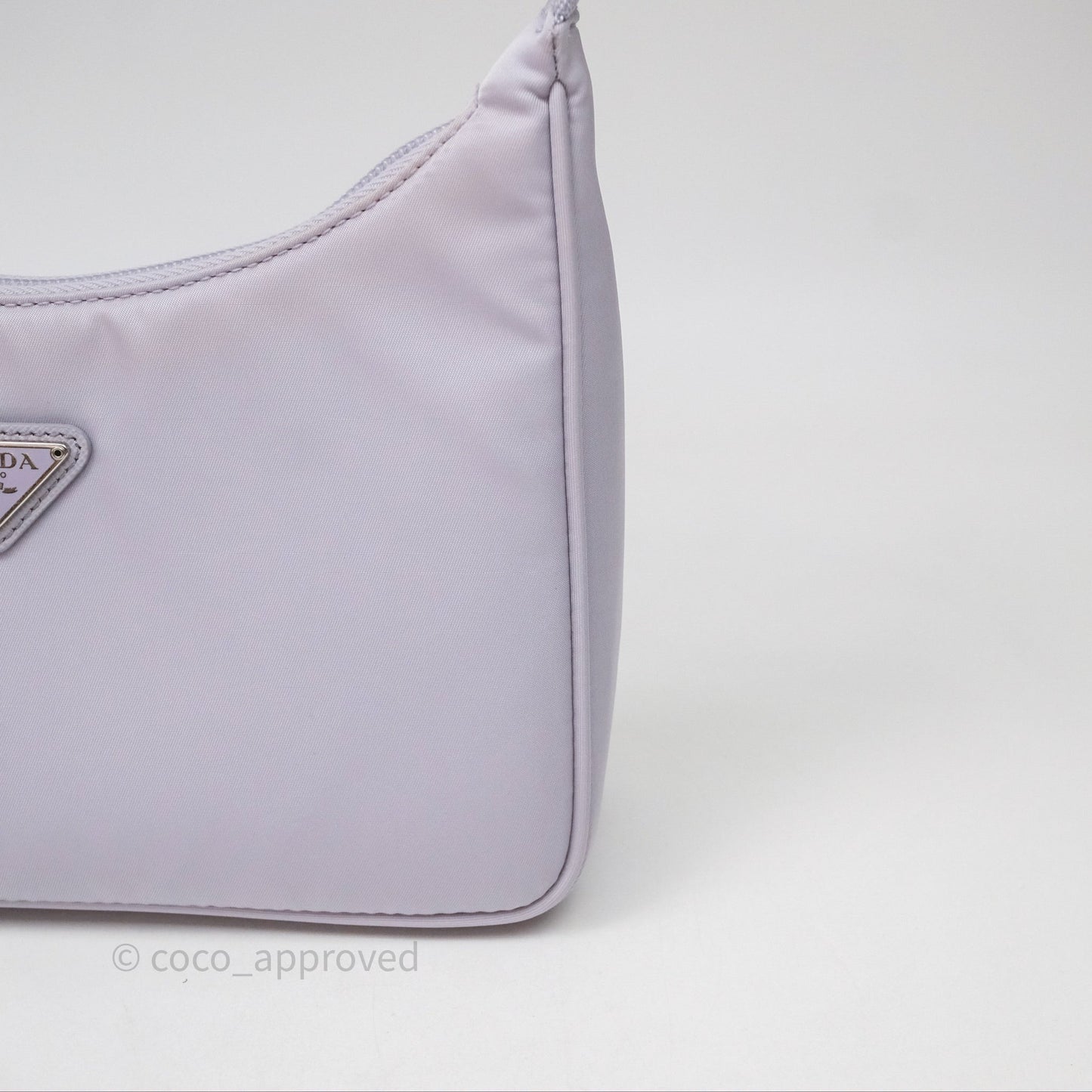 Prada Re-Edition 2000 Nylon Mini Bag Purple Silver Hardware