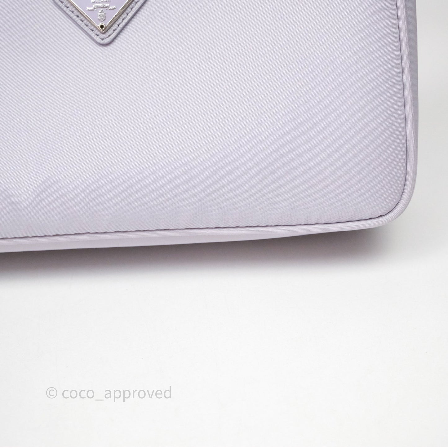 Prada Re-Edition 2000 Nylon Mini Bag Purple Silver Hardware