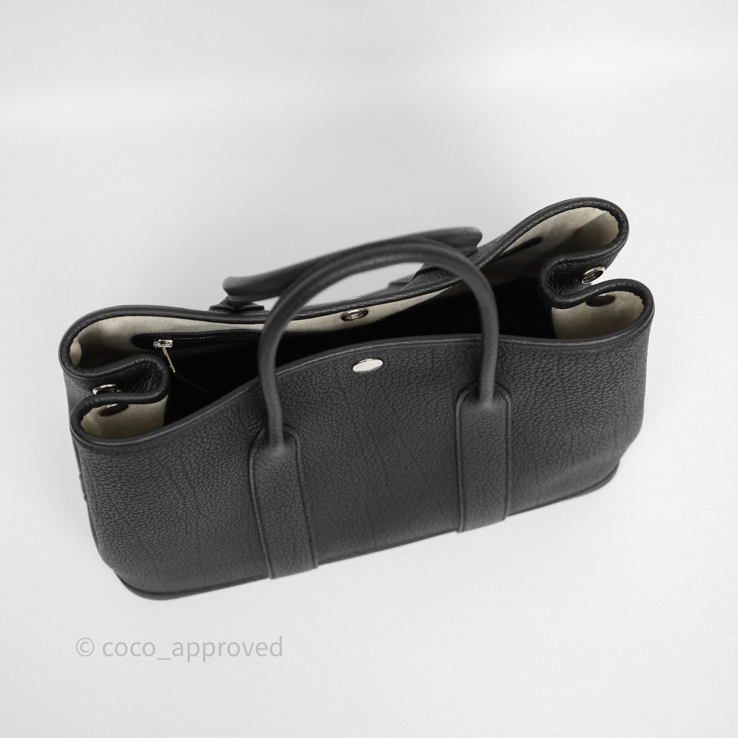 Hermès Garden Party 30 Black Noir 89 Negonda