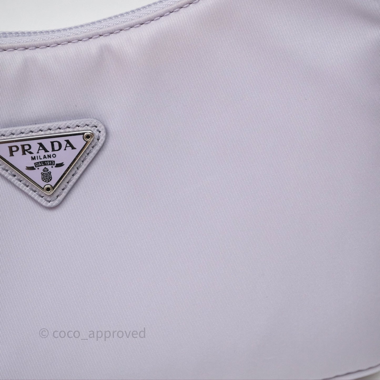 Prada Re-Edition 2000 Nylon Mini Bag Purple Silver Hardware