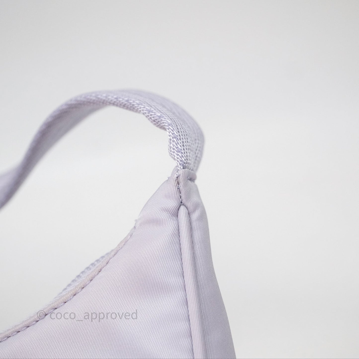 Prada Re-Edition 2000 Nylon Mini Bag Purple Silver Hardware
