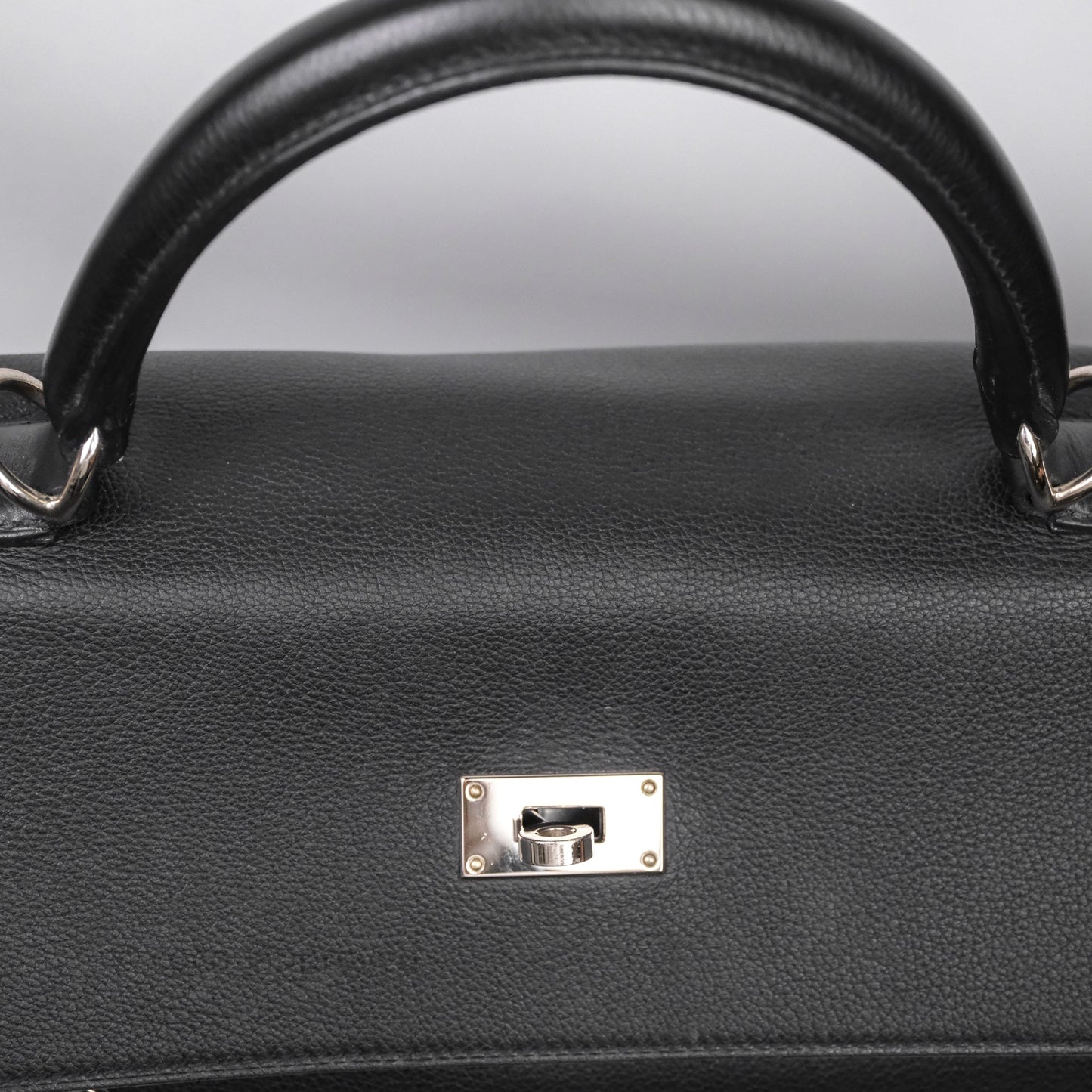 Hermès Kelly Voyage 50 Noir 89 Novillo Palladium Hardware