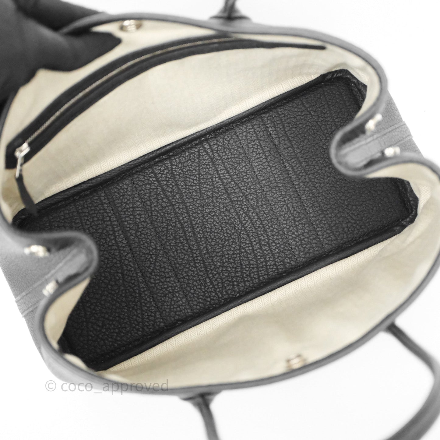 Hermès Garden Party 30 Black Noir 89 Negonda