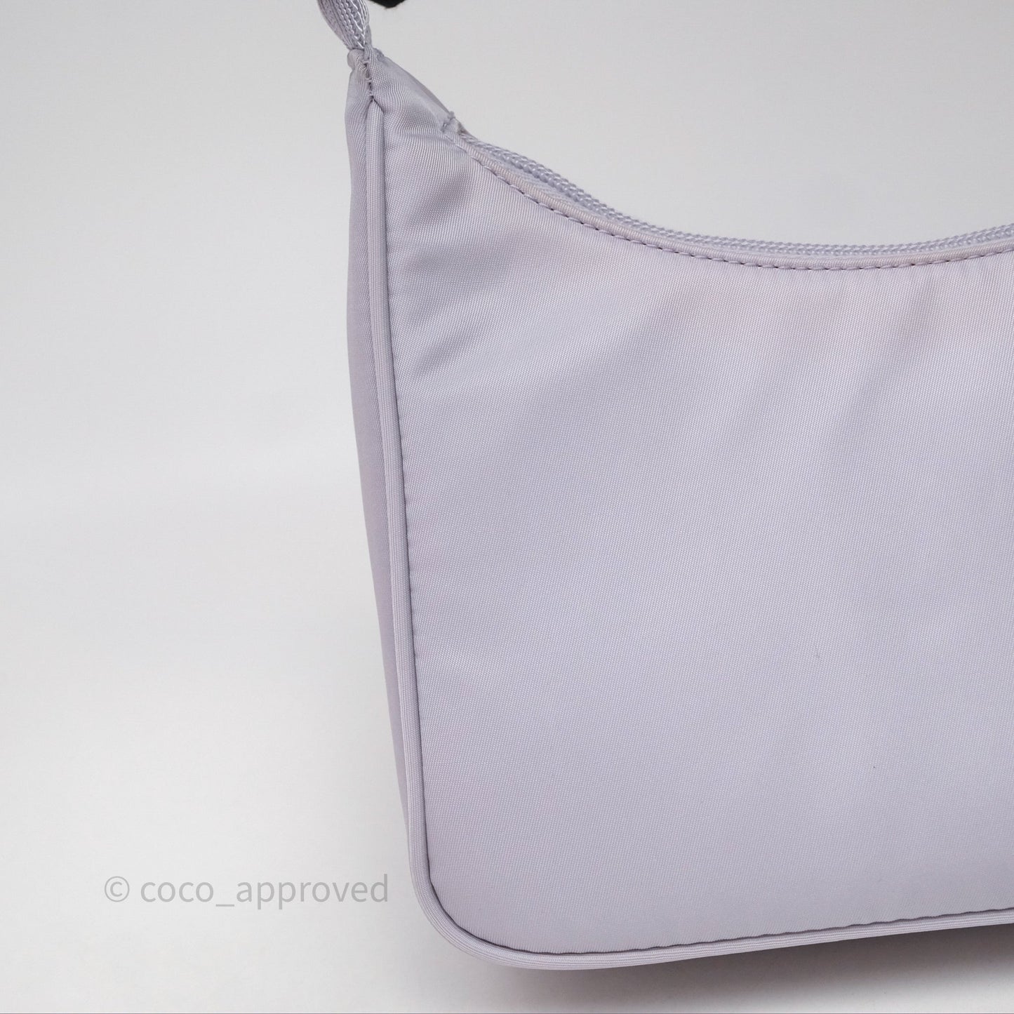Prada Re-Edition 2000 Nylon Mini Bag Purple Silver Hardware