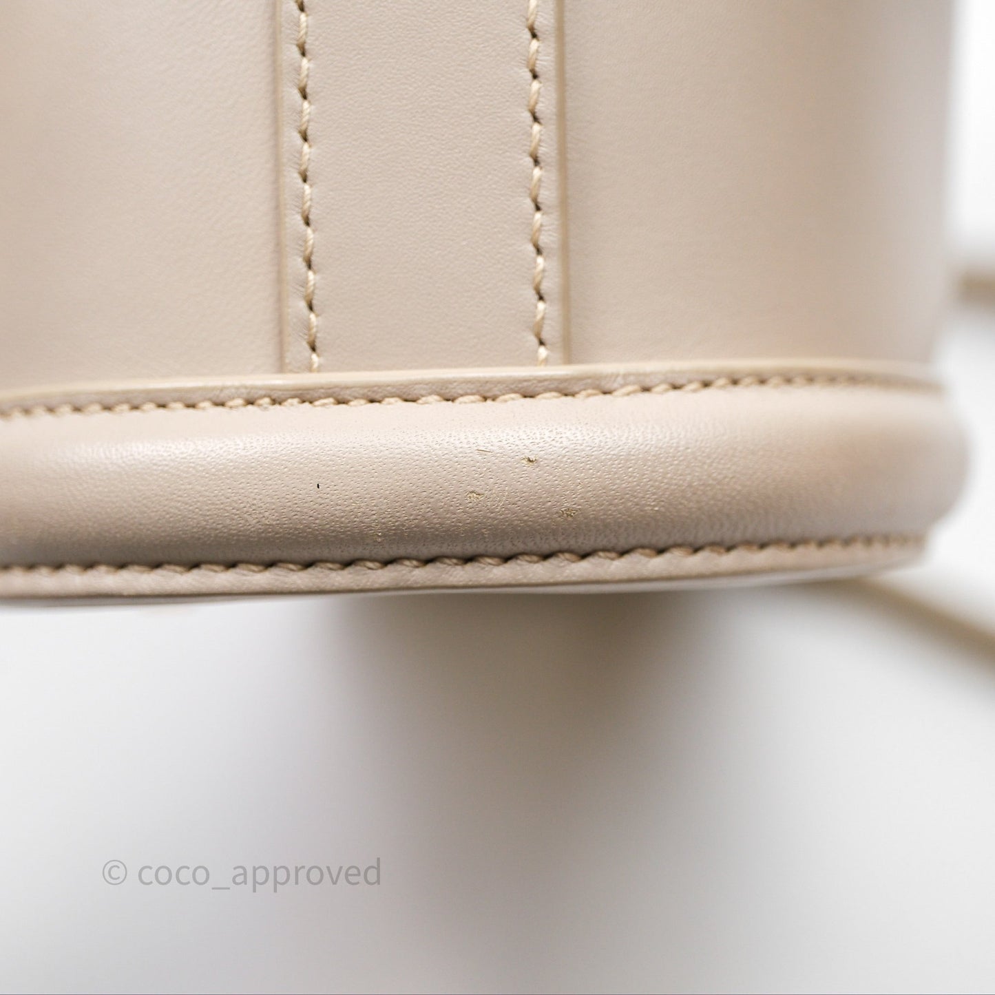 Christian Dior Medium C'est Dior Bag Beige CD-Embossed Calfskin Gold Hardware