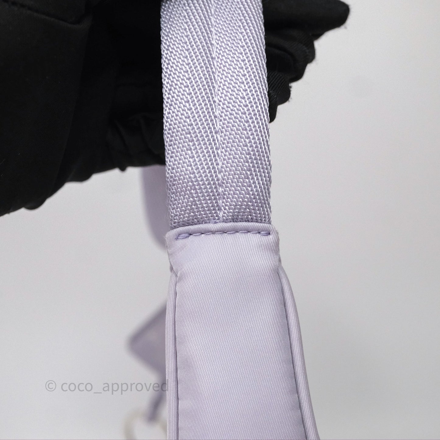 Prada Re-Edition 2000 Nylon Mini Bag Purple Silver Hardware