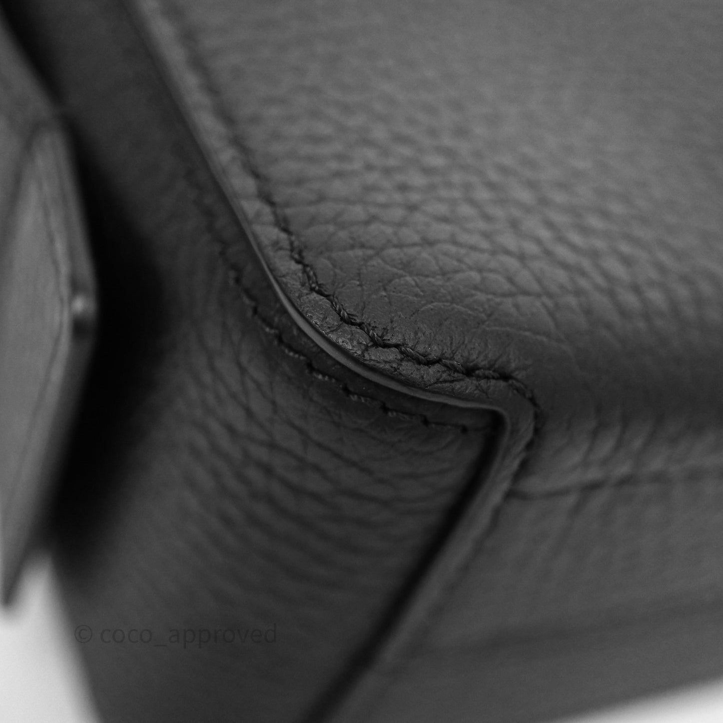 Delvaux Cool Box Nano Taurillon Soft Grained Calfskin Black Gold Hardware