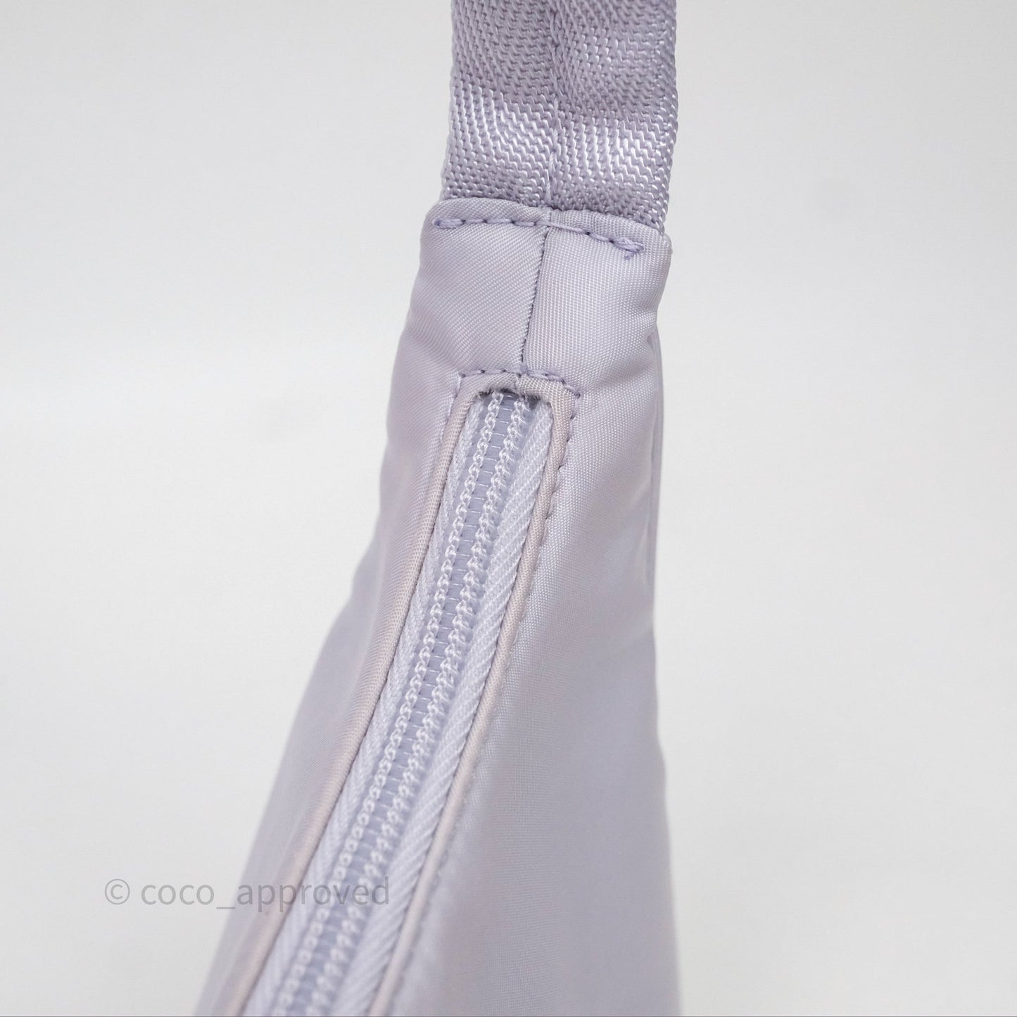 Prada Re-Edition 2000 Nylon Mini Bag Purple Silver Hardware