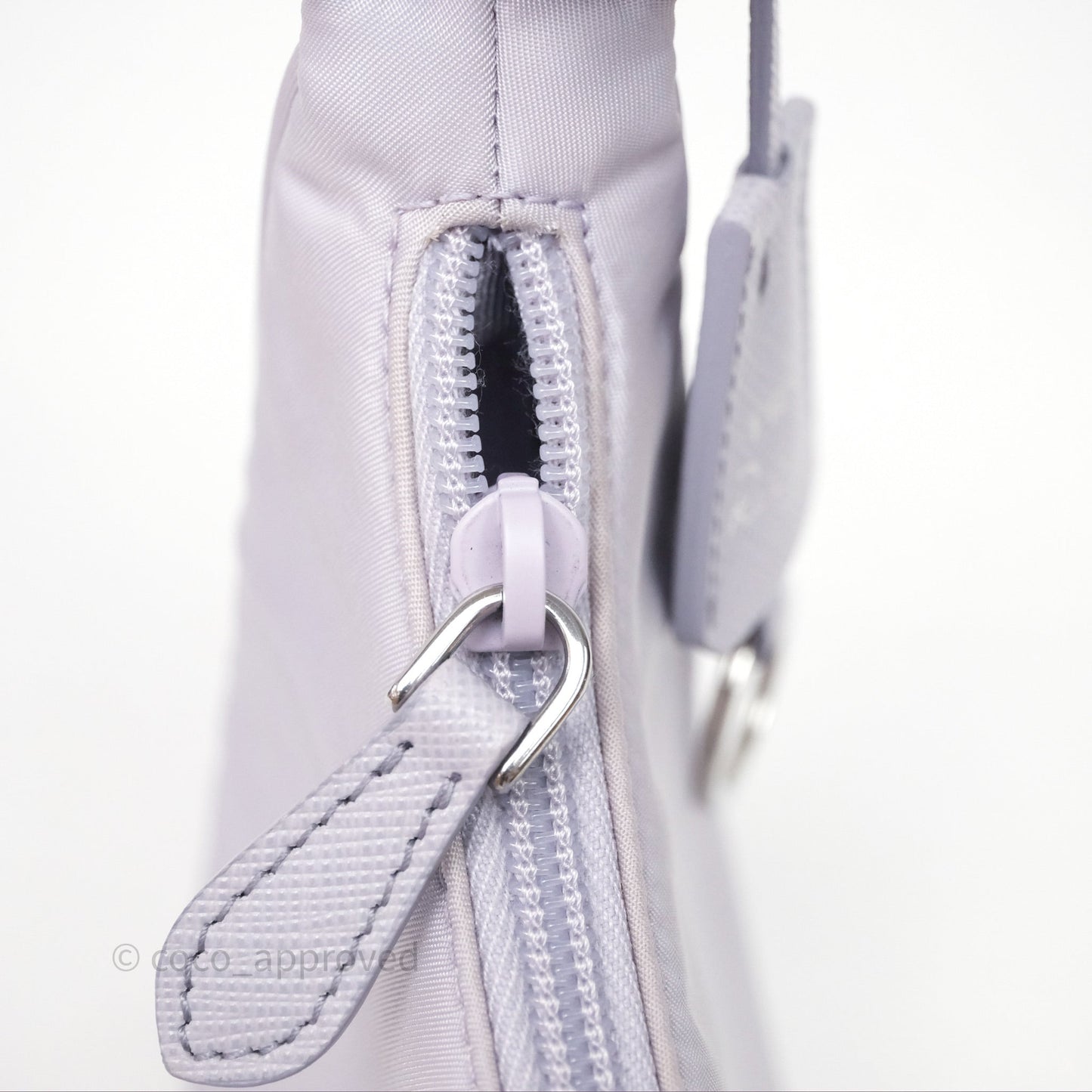Prada Re-Edition 2000 Nylon Mini Bag Purple Silver Hardware