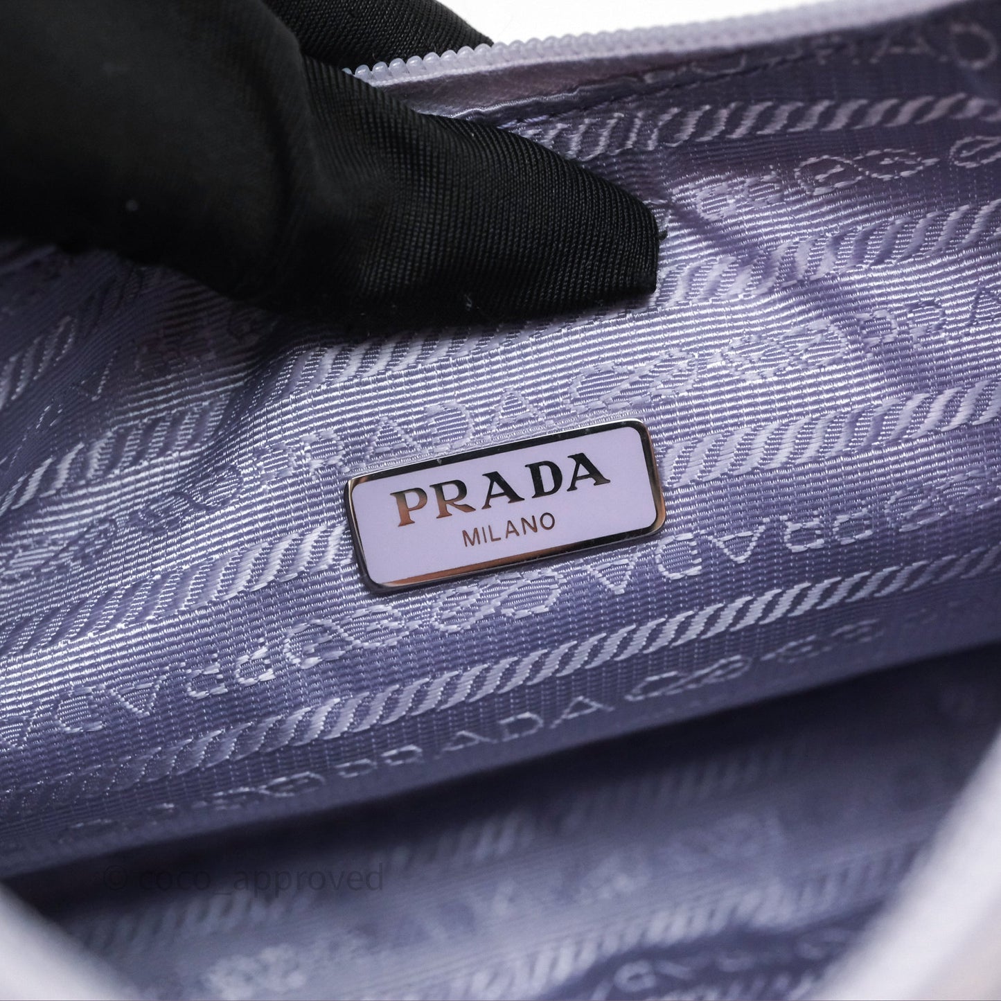 Prada Re-Edition 2000 Nylon Mini Bag Purple Silver Hardware