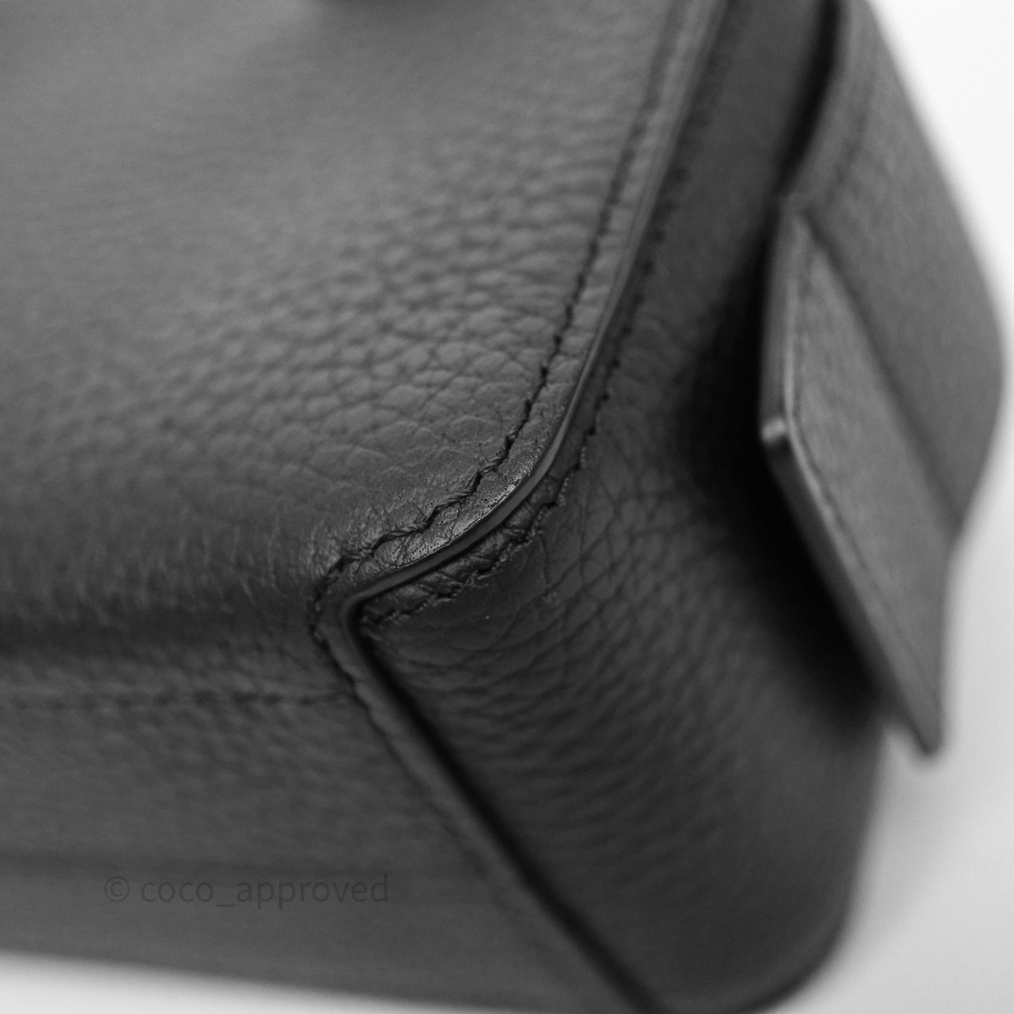 Delvaux Cool Box Nano Taurillon Soft Grained Calfskin Black Gold Hardware