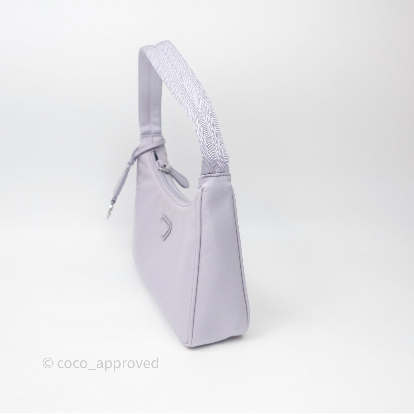 Prada Re-Edition 2000 Nylon Mini Bag Purple Silver Hardware