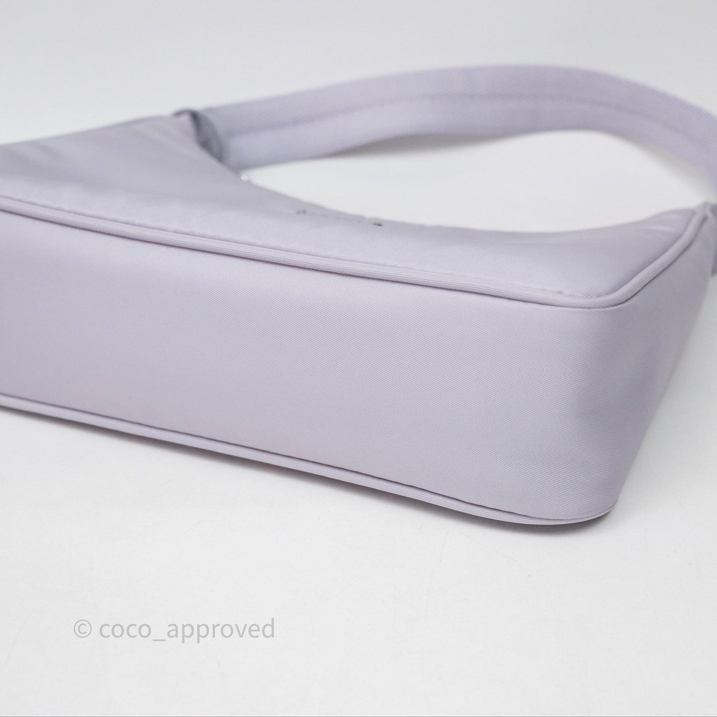 Prada Re-Edition 2000 Nylon Mini Bag Purple Silver Hardware