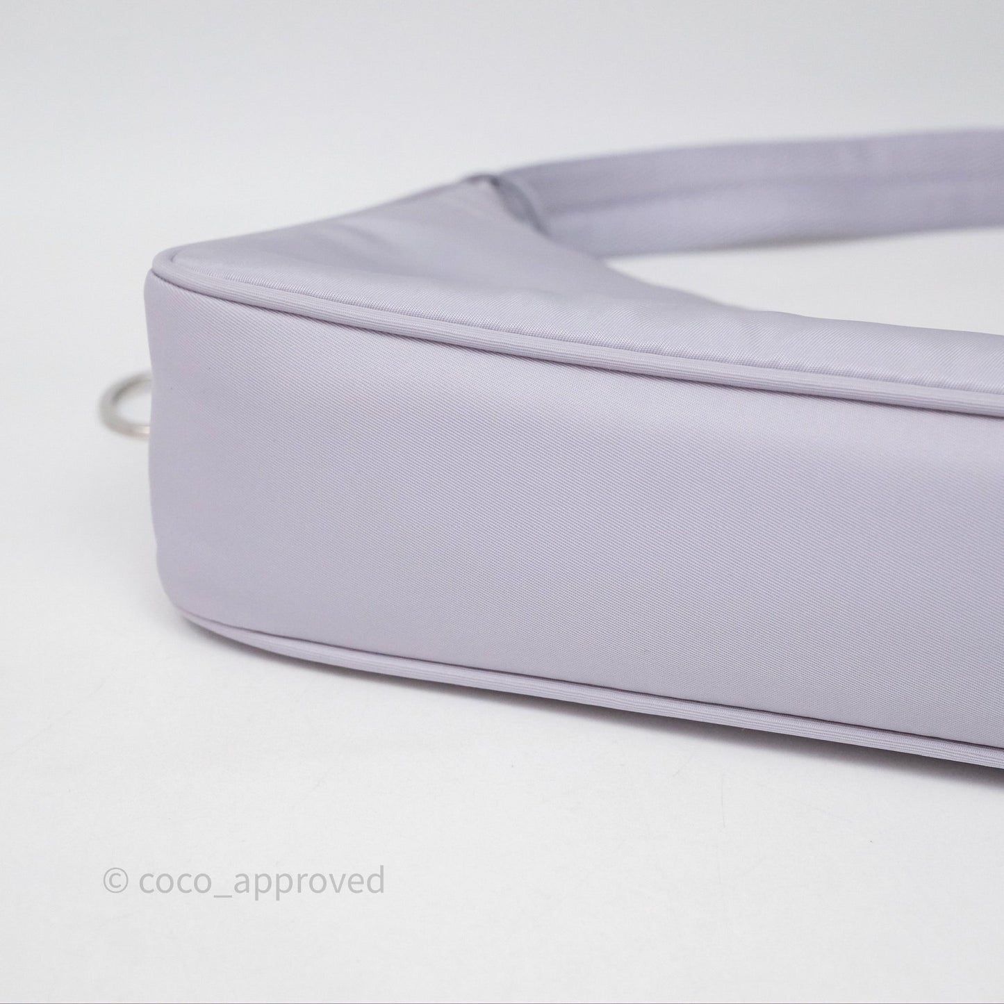 Prada Re-Edition 2000 Nylon Mini Bag Purple Silver Hardware