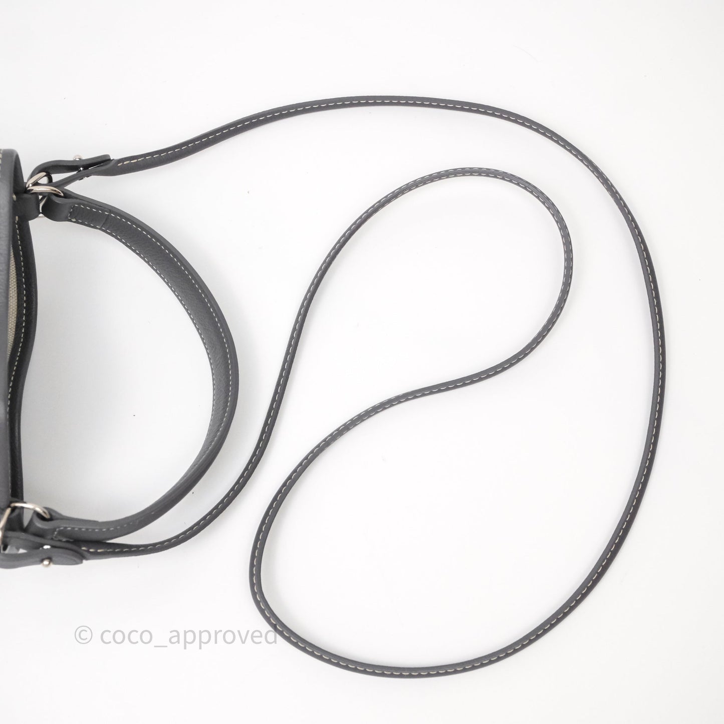 Goyard Petit Flot Mini Bucket Bag Grey Goyardine Canvas
