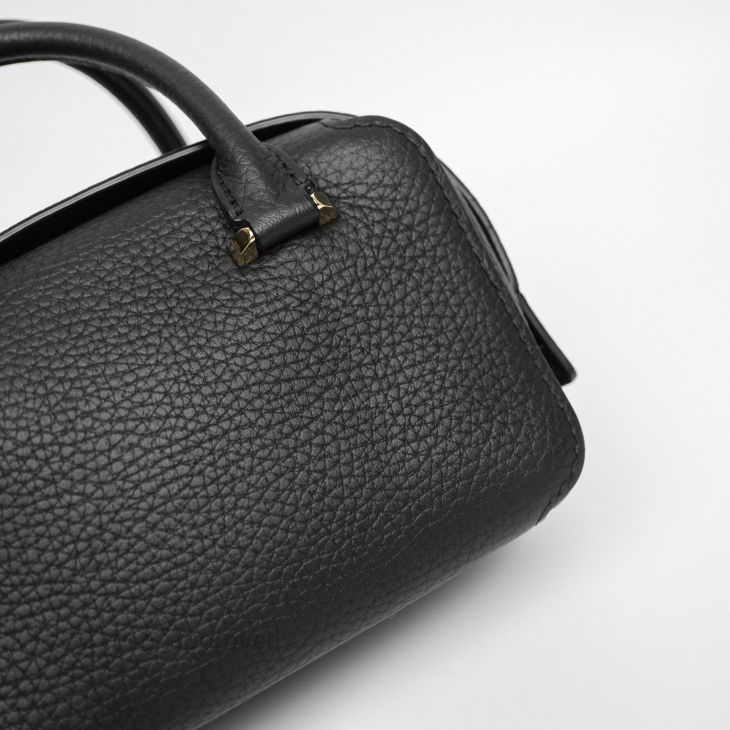 Delvaux Cool Box Nano Taurillon Soft Grained Calfskin Black Gold Hardware