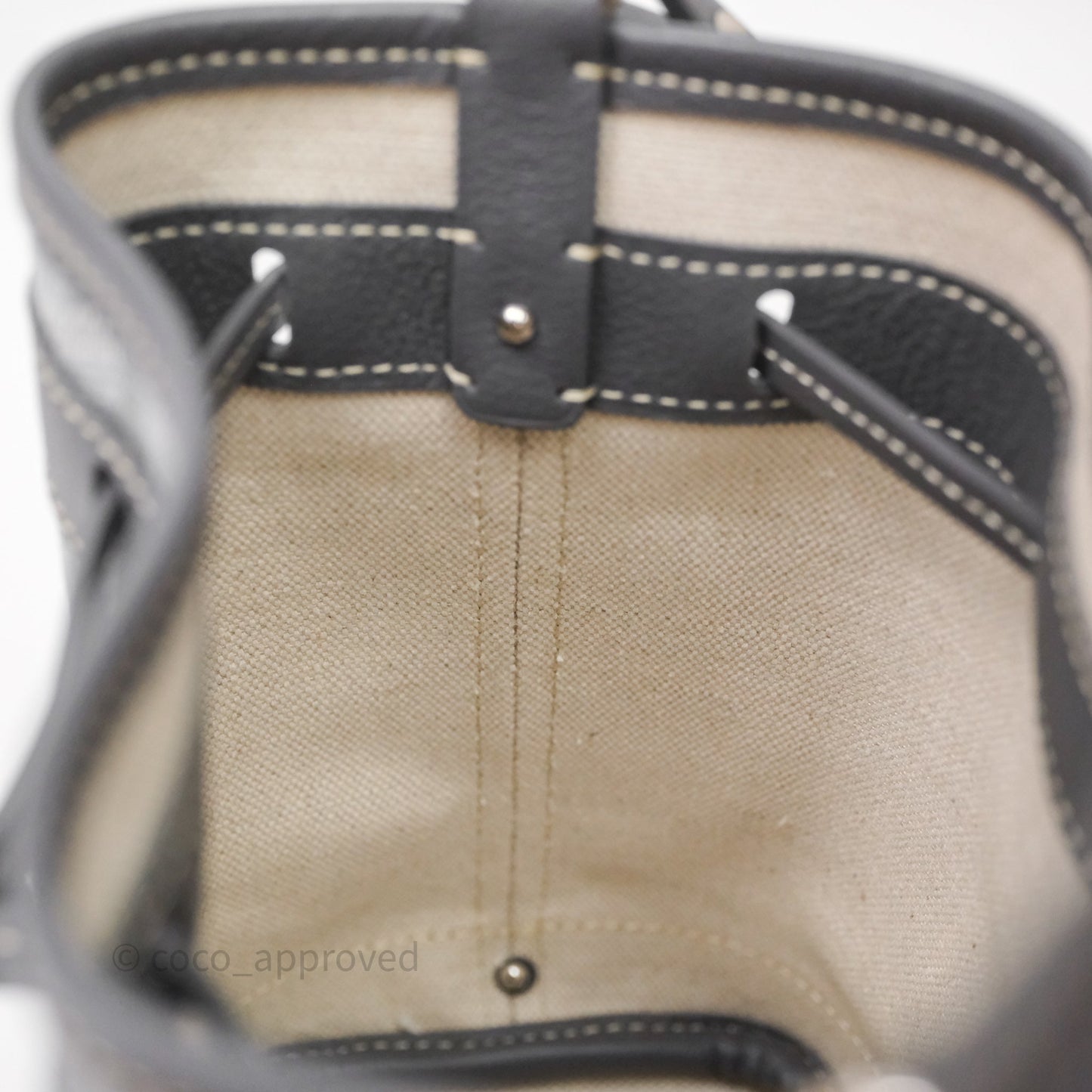 Goyard Petit Flot Mini Bucket Bag Grey Goyardine Canvas