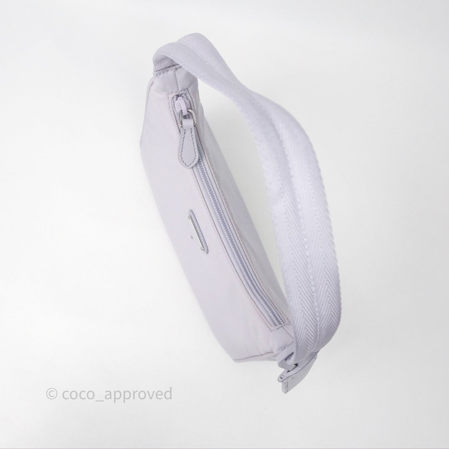 Prada Re-Edition 2000 Nylon Mini Bag Purple Silver Hardware