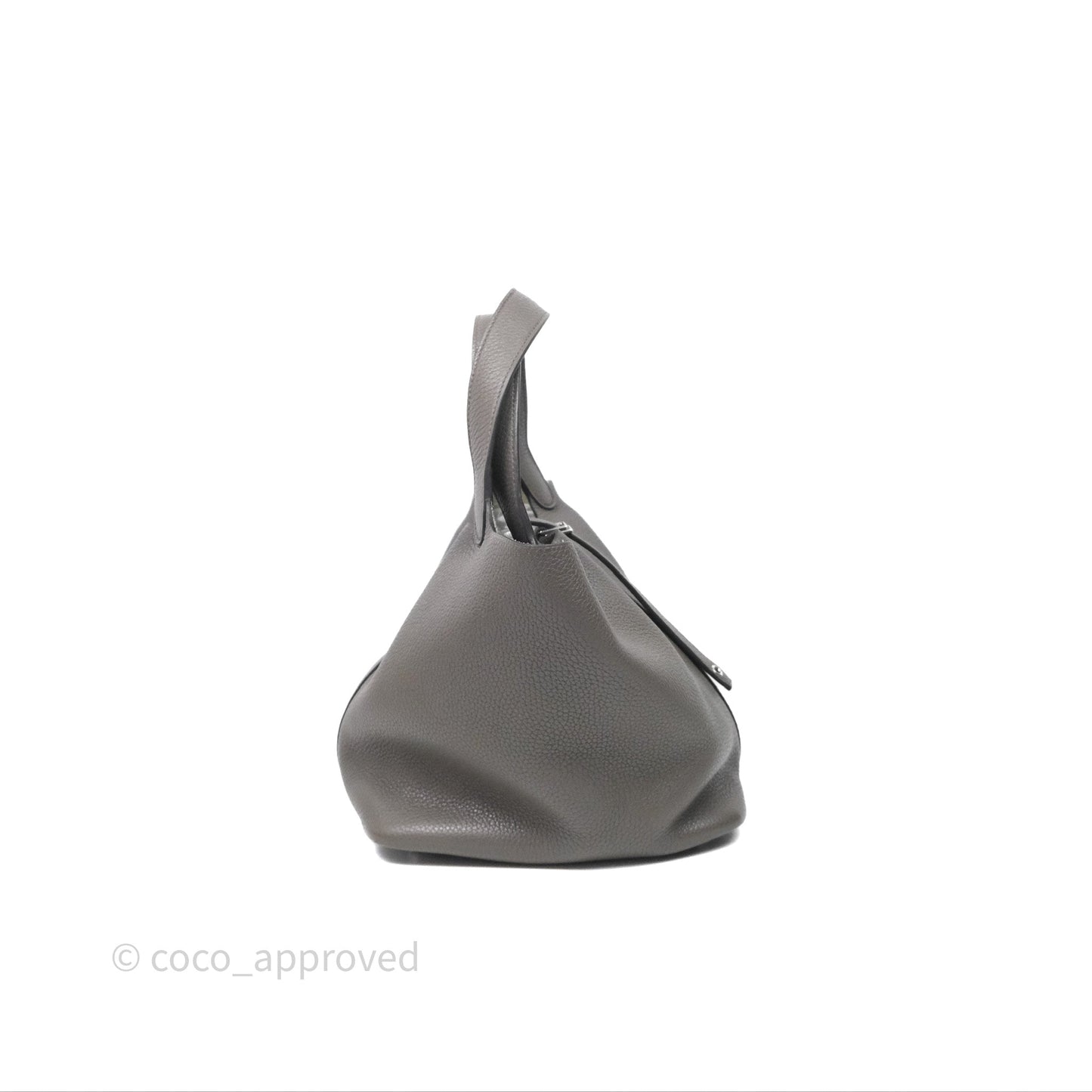 Hermès Picotin 22 Graphite 88 Taurillon Maurice Clemence Palladium Hardware