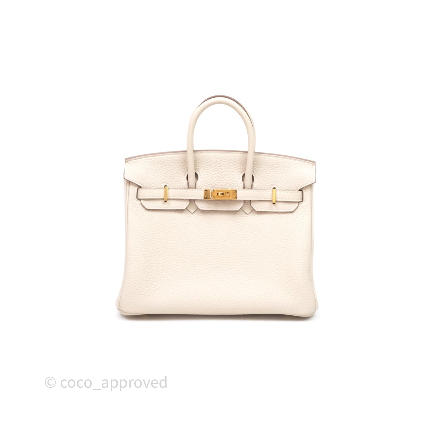 Hermès Birkin 25 Craie 10 Togo Gold Hardware