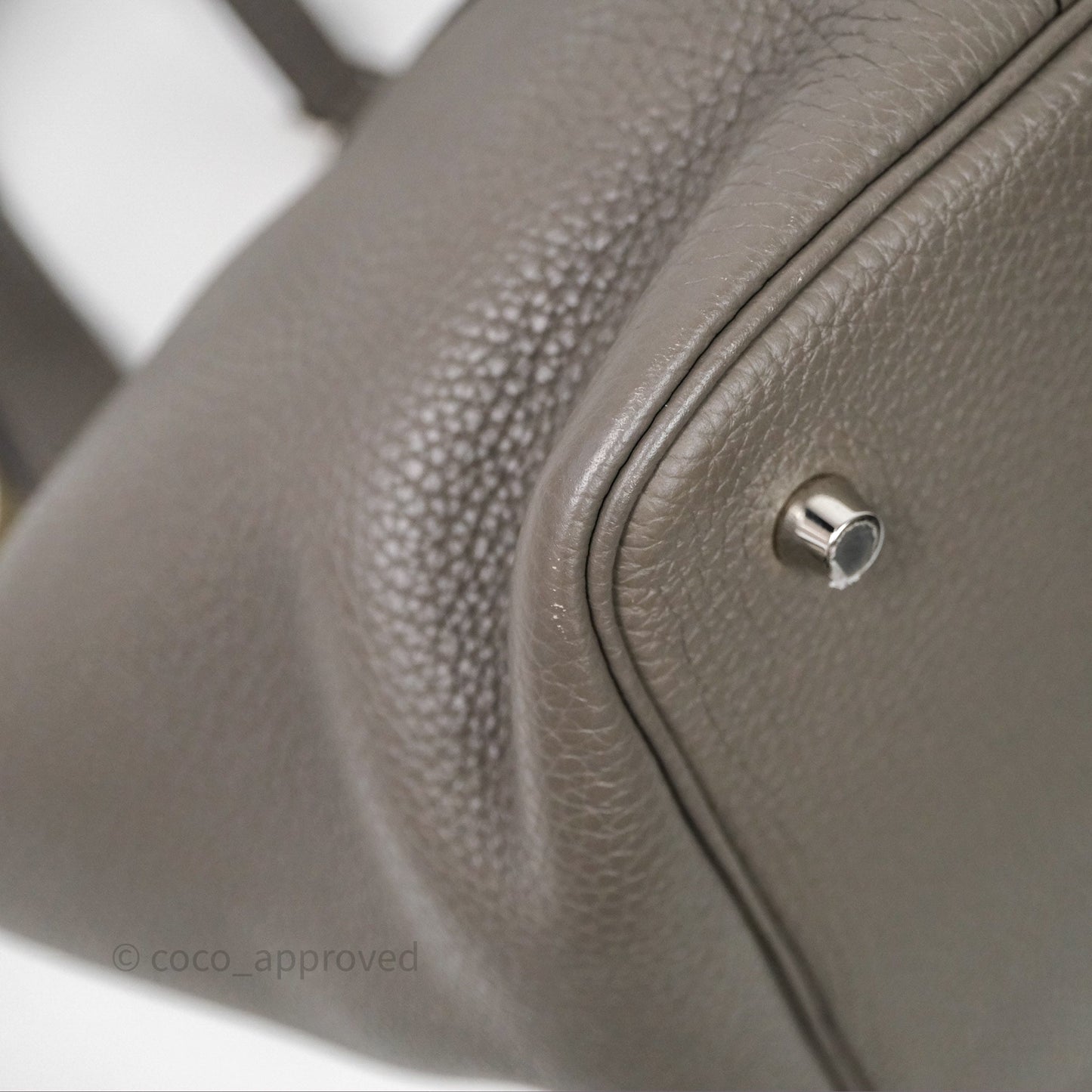 Hermès Picotin 22 Graphite 88 Taurillon Maurice Clemence Palladium Hardware