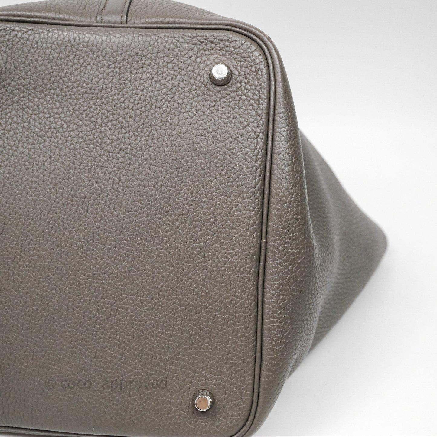 Hermès Picotin 22 Graphite 88 Taurillon Maurice Clemence Palladium Hardware