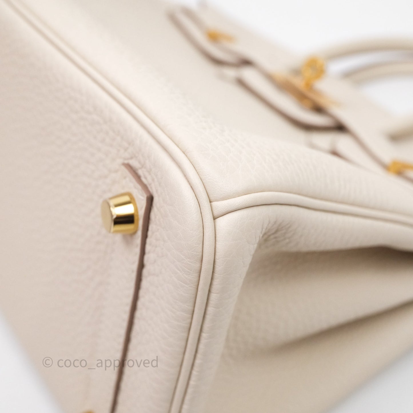 Hermès Birkin 25 Craie 10 Togo Gold Hardware