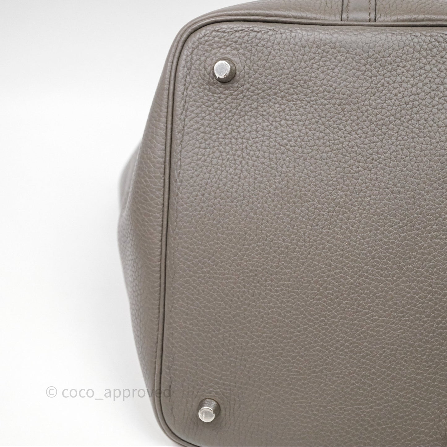 Hermès Picotin 22 Graphite 88 Taurillon Maurice Clemence Palladium Hardware