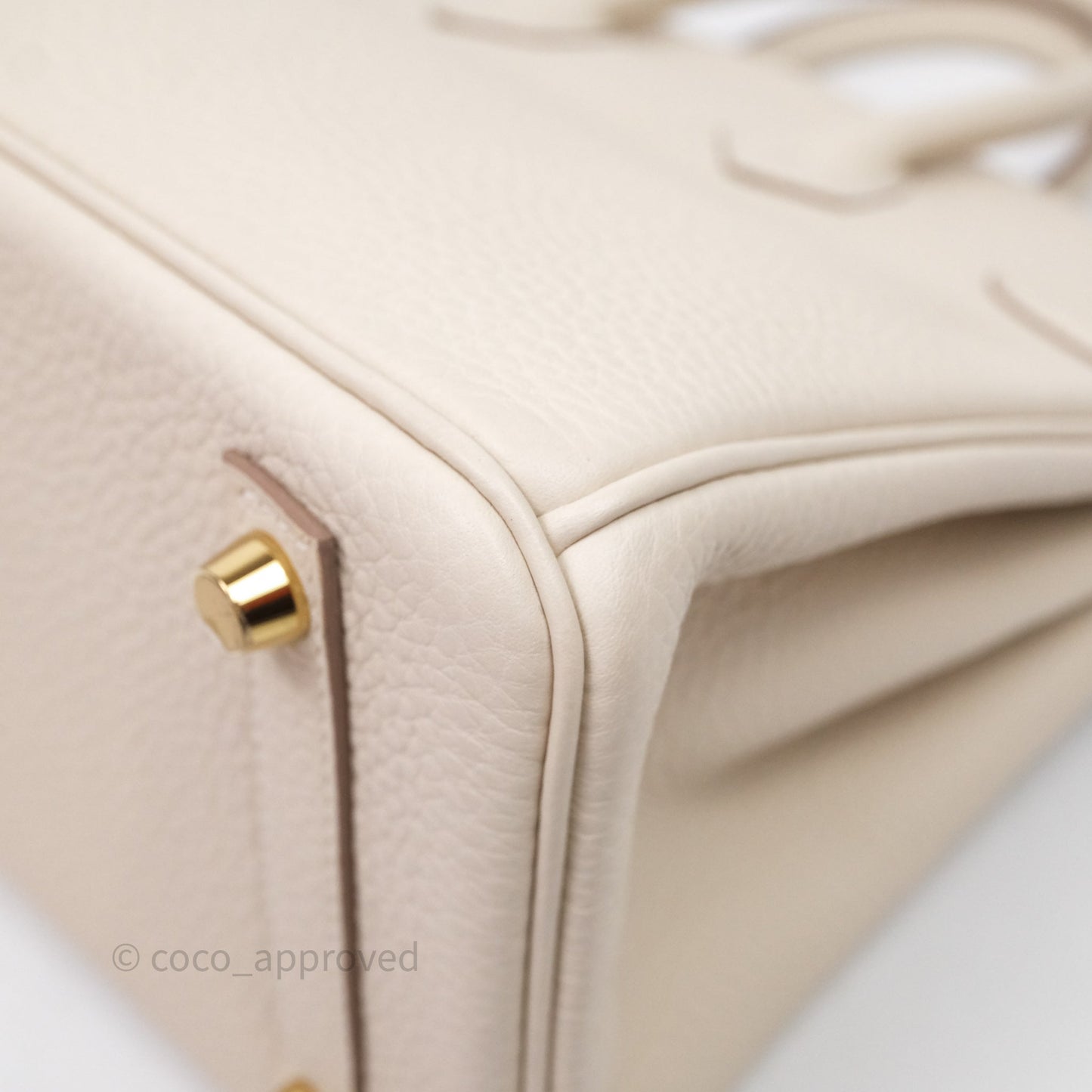 Hermès Birkin 25 Craie 10 Togo Gold Hardware