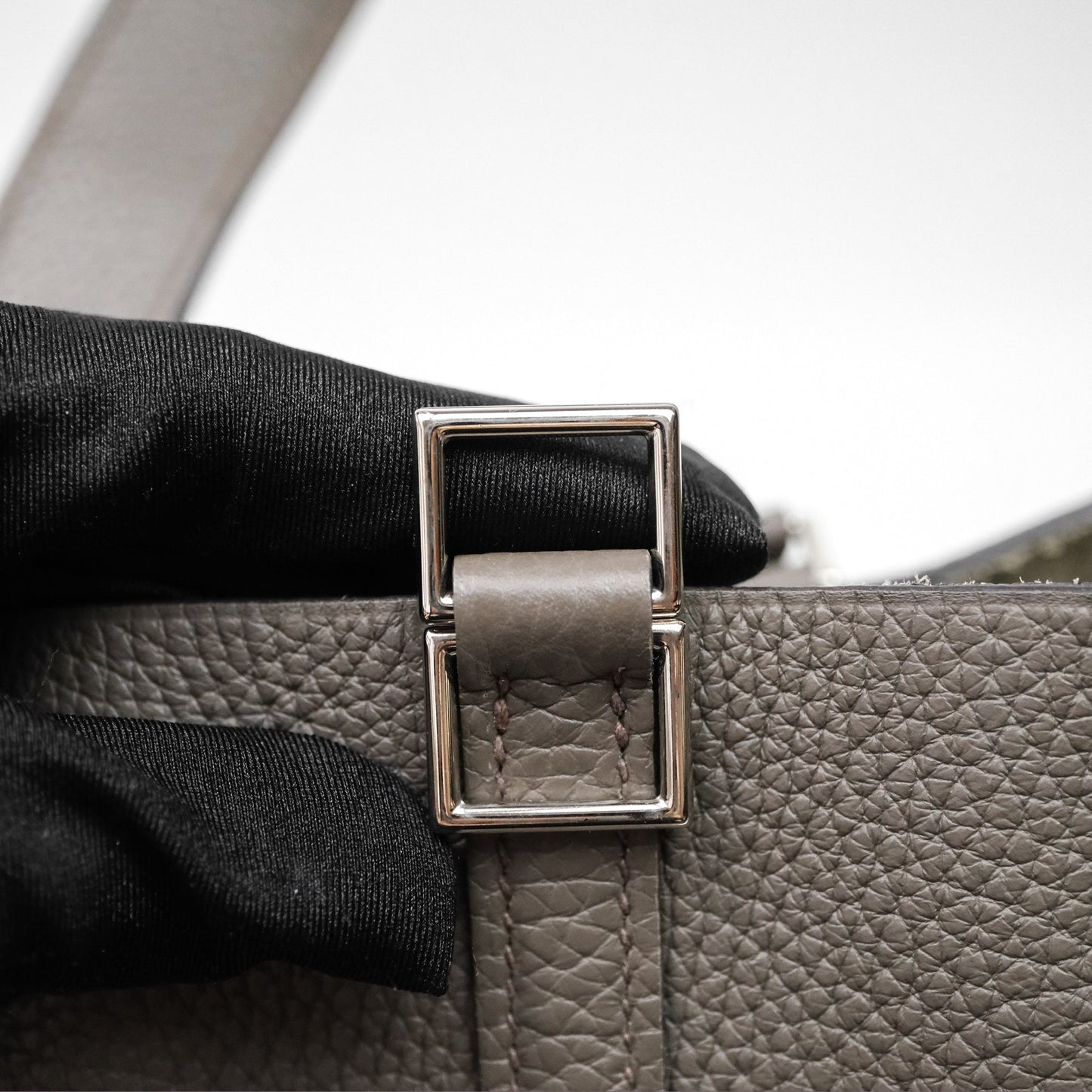 Hermès Picotin 22 Graphite 88 Taurillon Maurice Clemence Palladium Hardware