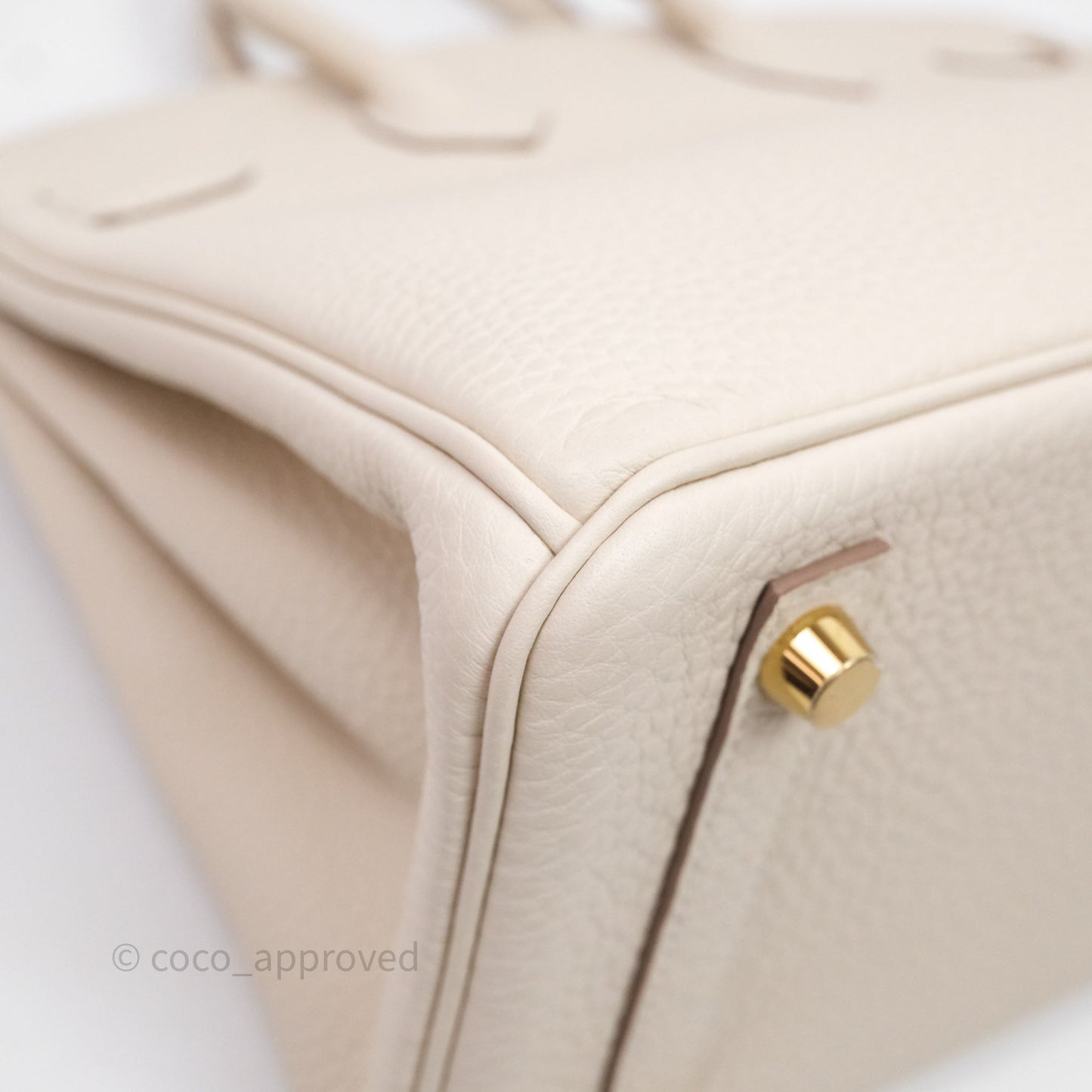 Hermès Birkin 25 Craie 10 Togo Gold Hardware