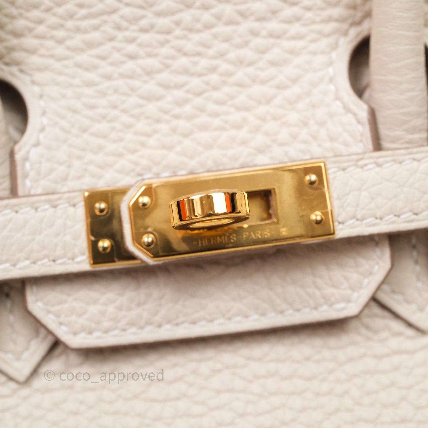 Hermès Birkin 25 Craie 10 Togo Gold Hardware