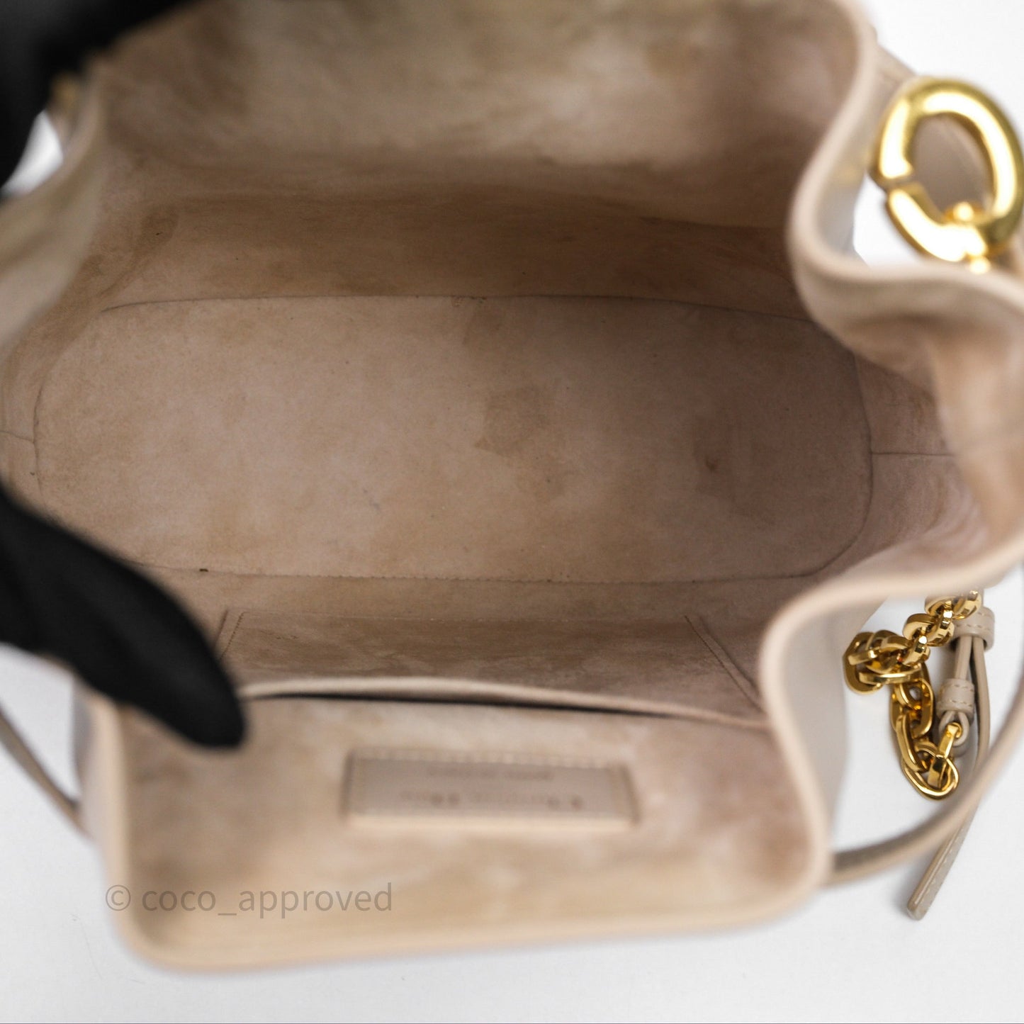 Christian Dior Medium C'est Dior Bag Beige CD-Embossed Calfskin Gold Hardware