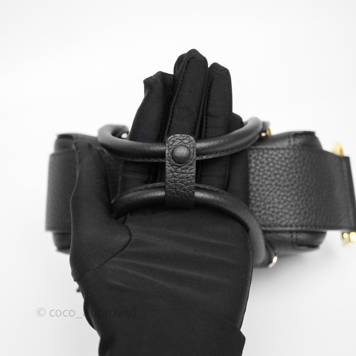 Delvaux Cool Box Nano Taurillon Soft Grained Calfskin Black Gold Hardware