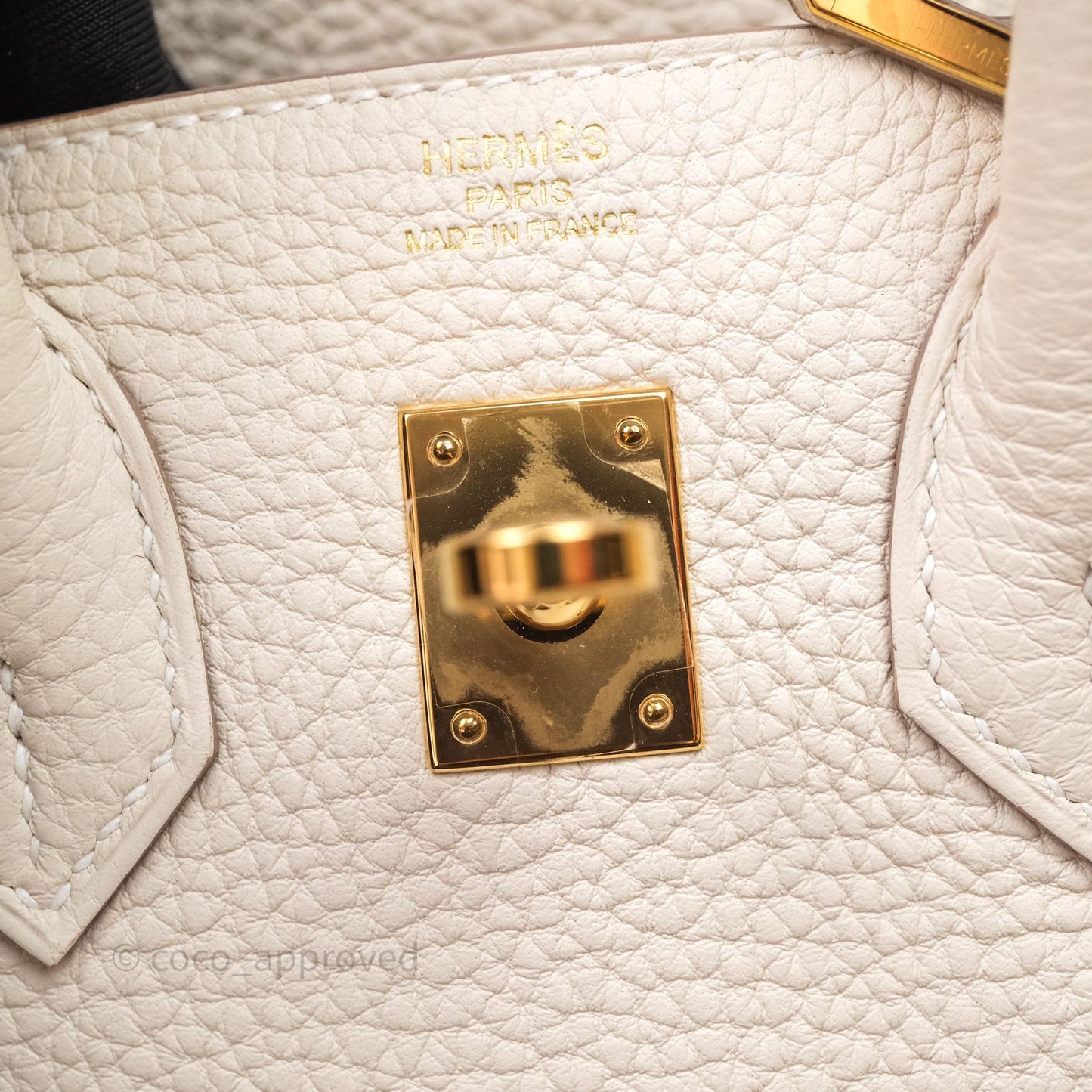 Hermès Birkin 25 Craie 10 Togo Gold Hardware