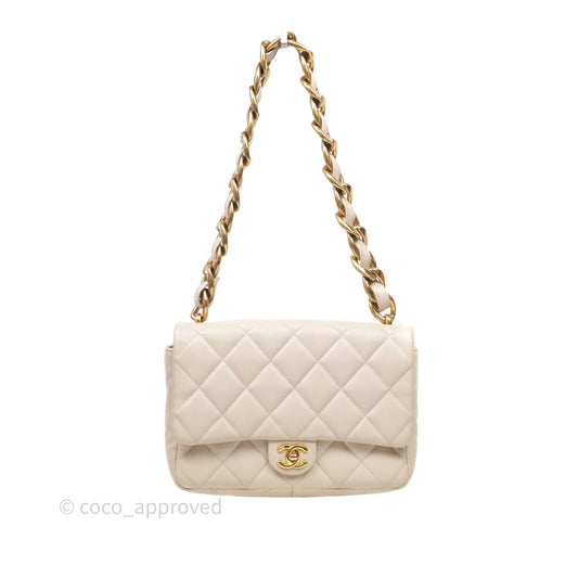 Chanel Funky Town Flap Beige Aged Gold Hardware