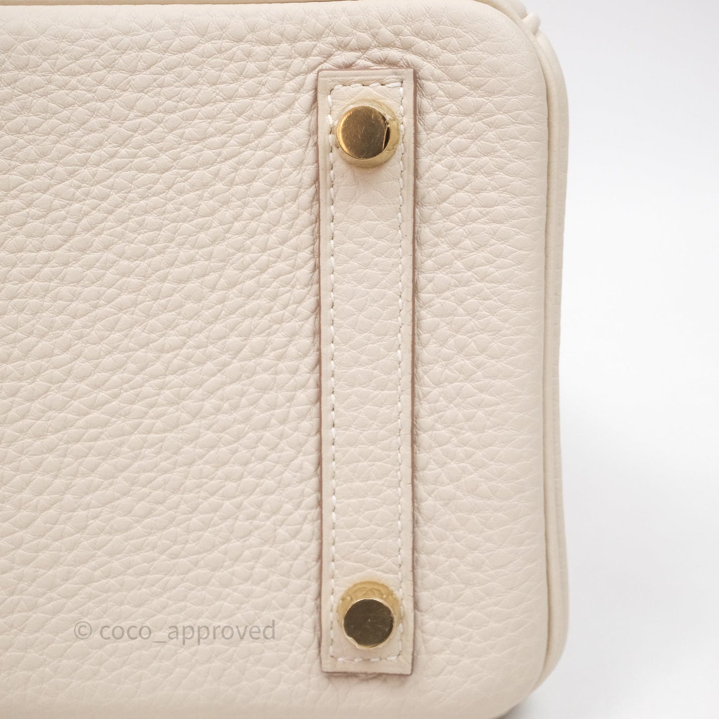 Hermès Birkin 25 Craie 10 Togo Gold Hardware