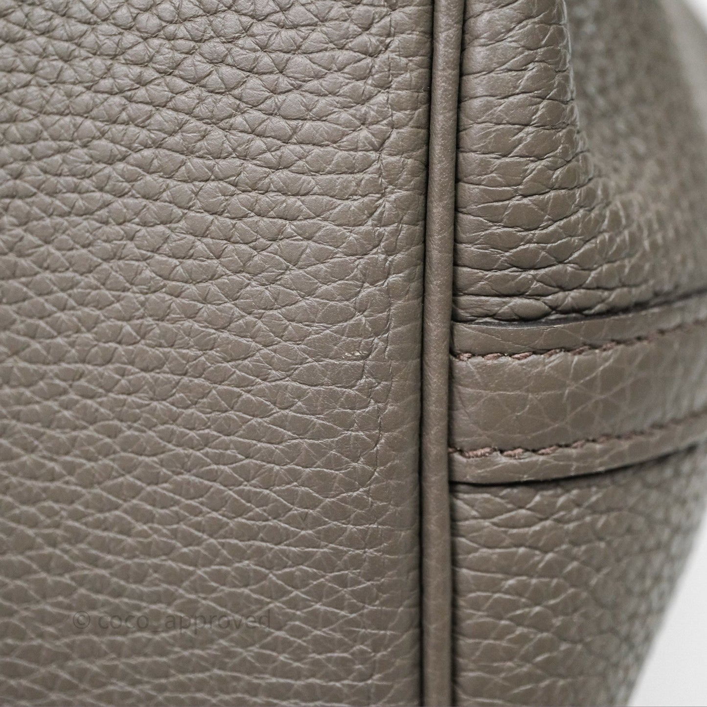 Hermès Picotin 22 Graphite 88 Taurillon Maurice Clemence Palladium Hardware