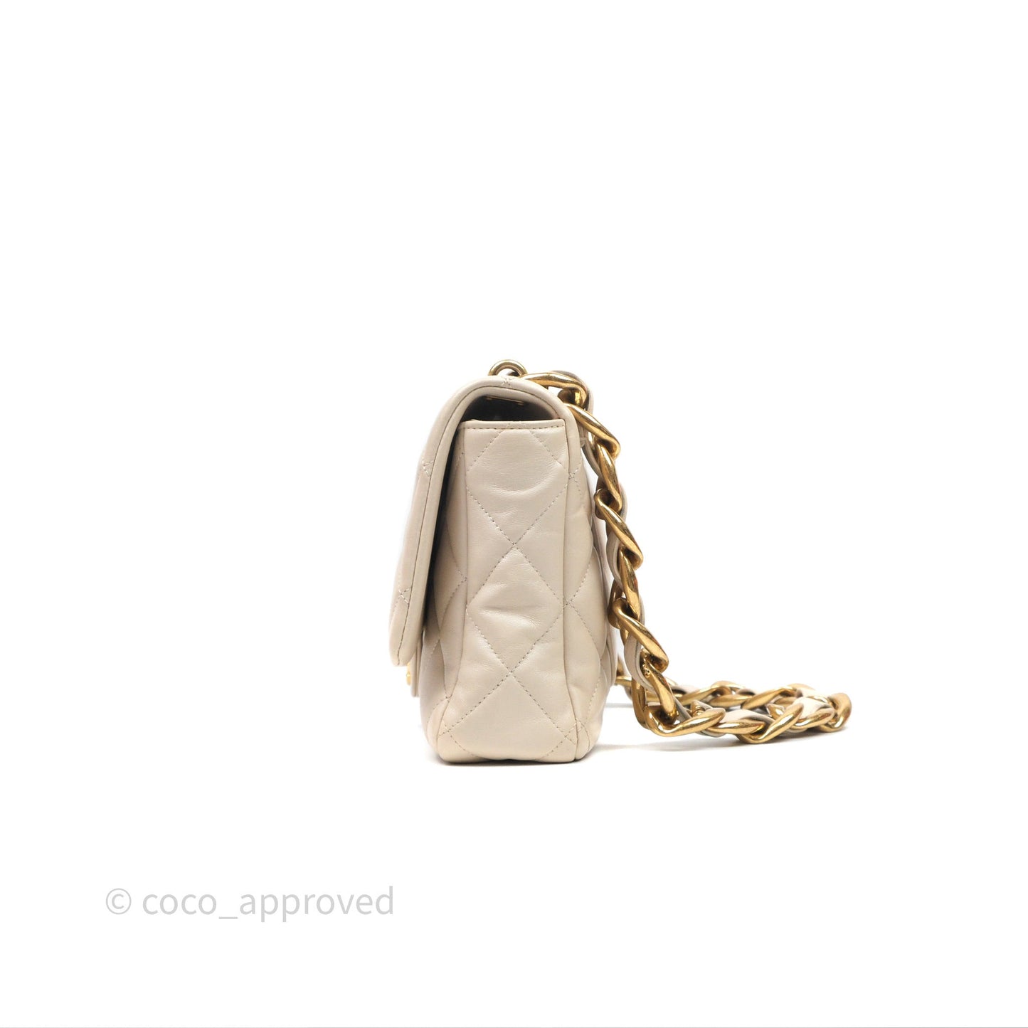 Chanel Funky Town Flap Beige Aged Gold Hardware