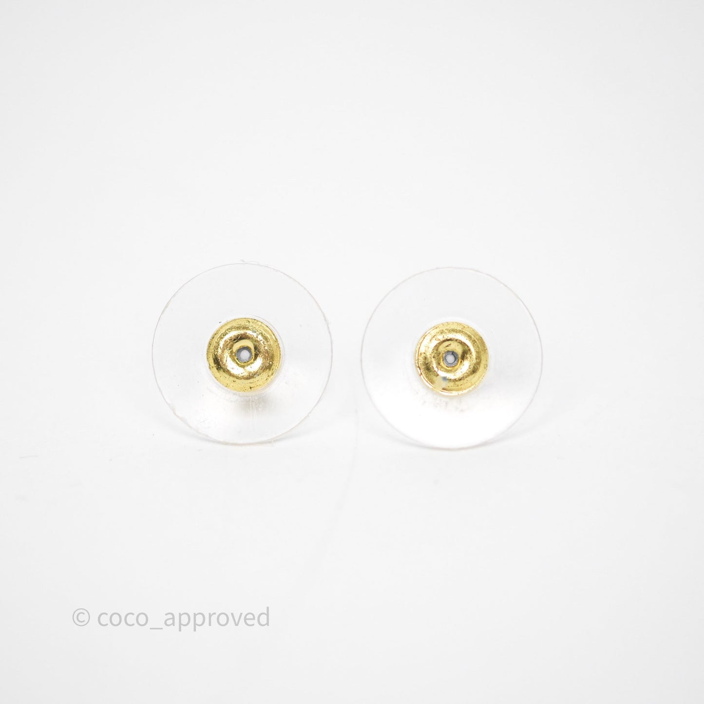 Chanel Star Drop Crystal CC Earrings Gold Tone 23A
