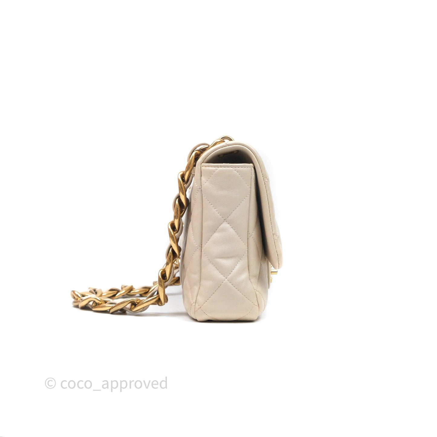 Chanel Funky Town Flap Beige Aged Gold Hardware