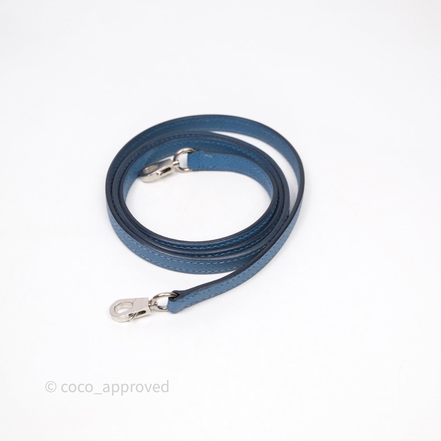 Hermès Mini Kelly Bleu Azur 7R Epsom Palladium Hardware