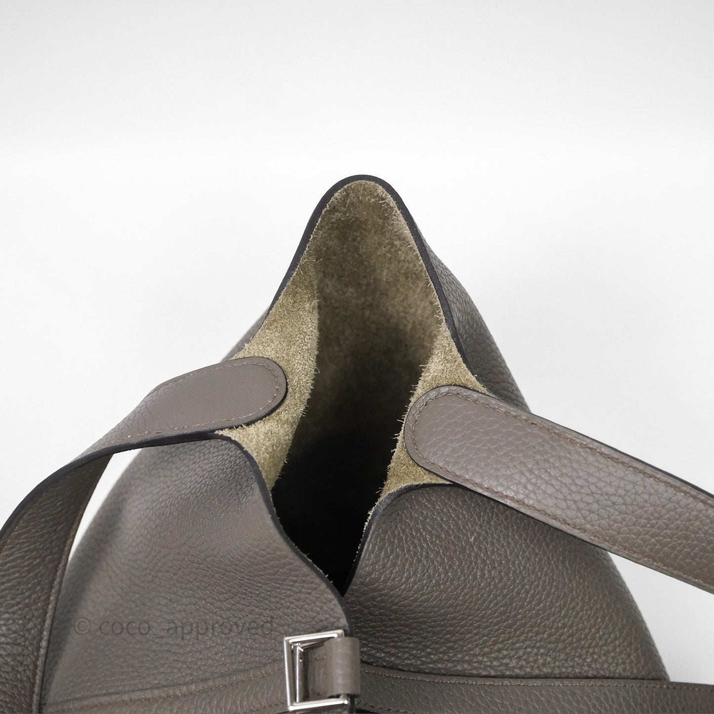 Hermès Picotin 22 Graphite 88 Taurillon Maurice Clemence Palladium Hardware
