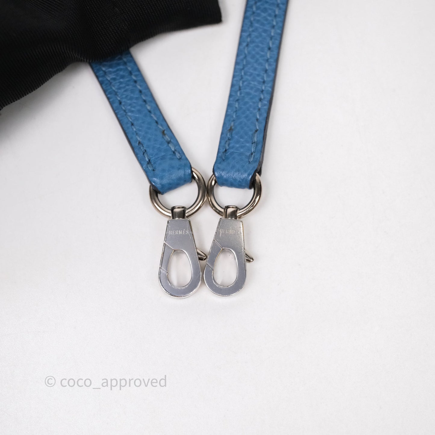 Hermès Mini Kelly Bleu Azur 7R Epsom Palladium Hardware