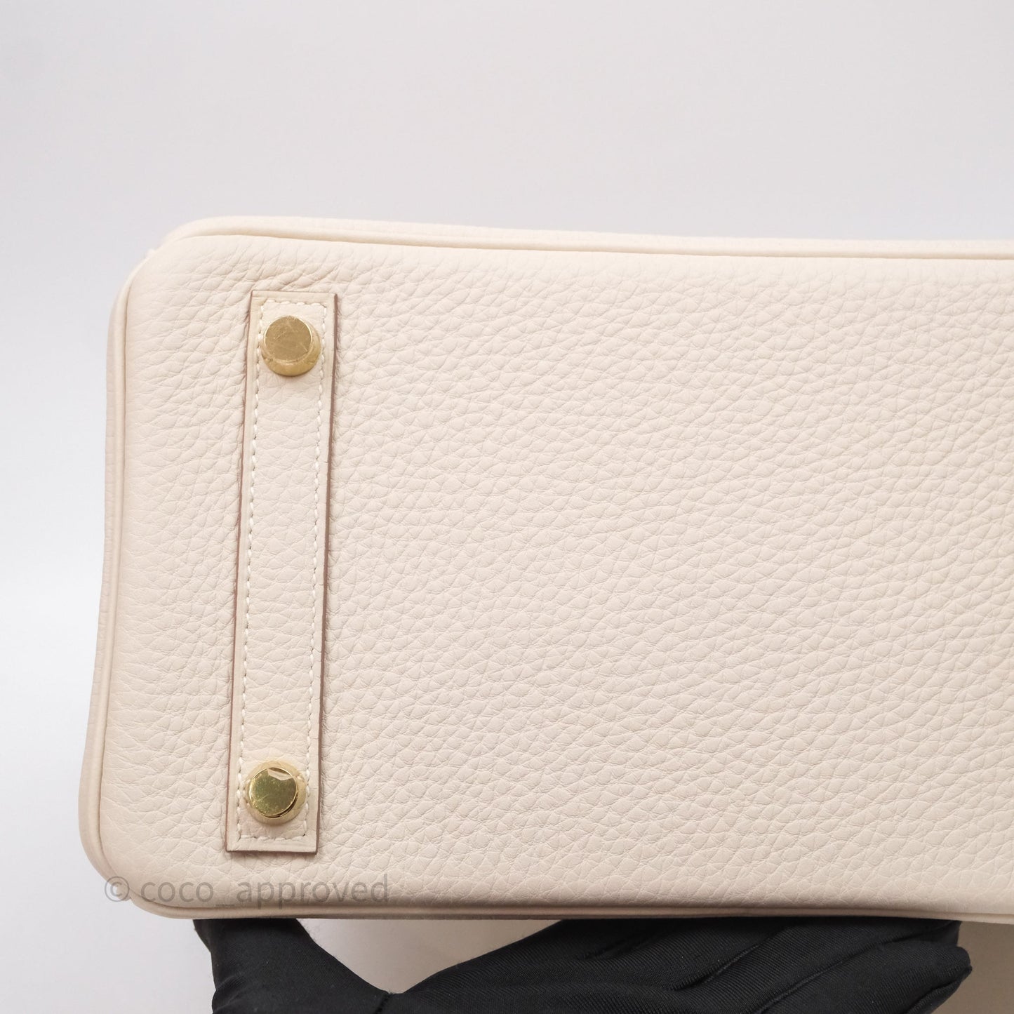 Hermès Birkin 25 Craie 10 Togo Gold Hardware