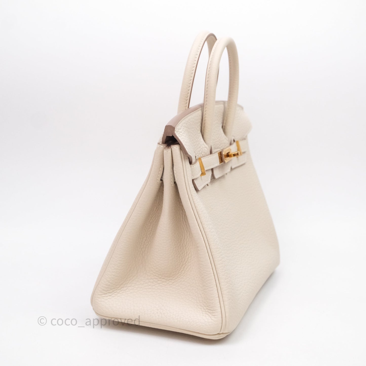 Hermès Birkin 25 Craie 10 Togo Gold Hardware