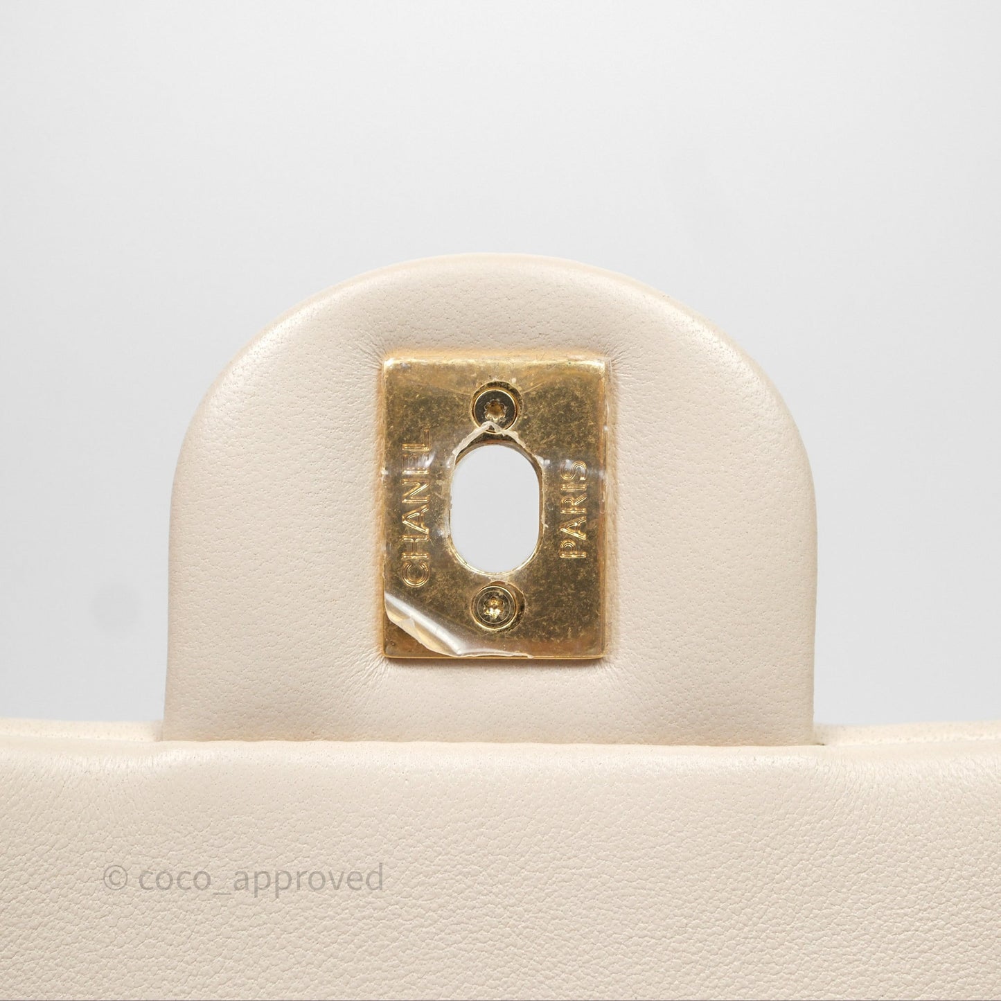 Chanel Funky Town Flap Beige Aged Gold Hardware