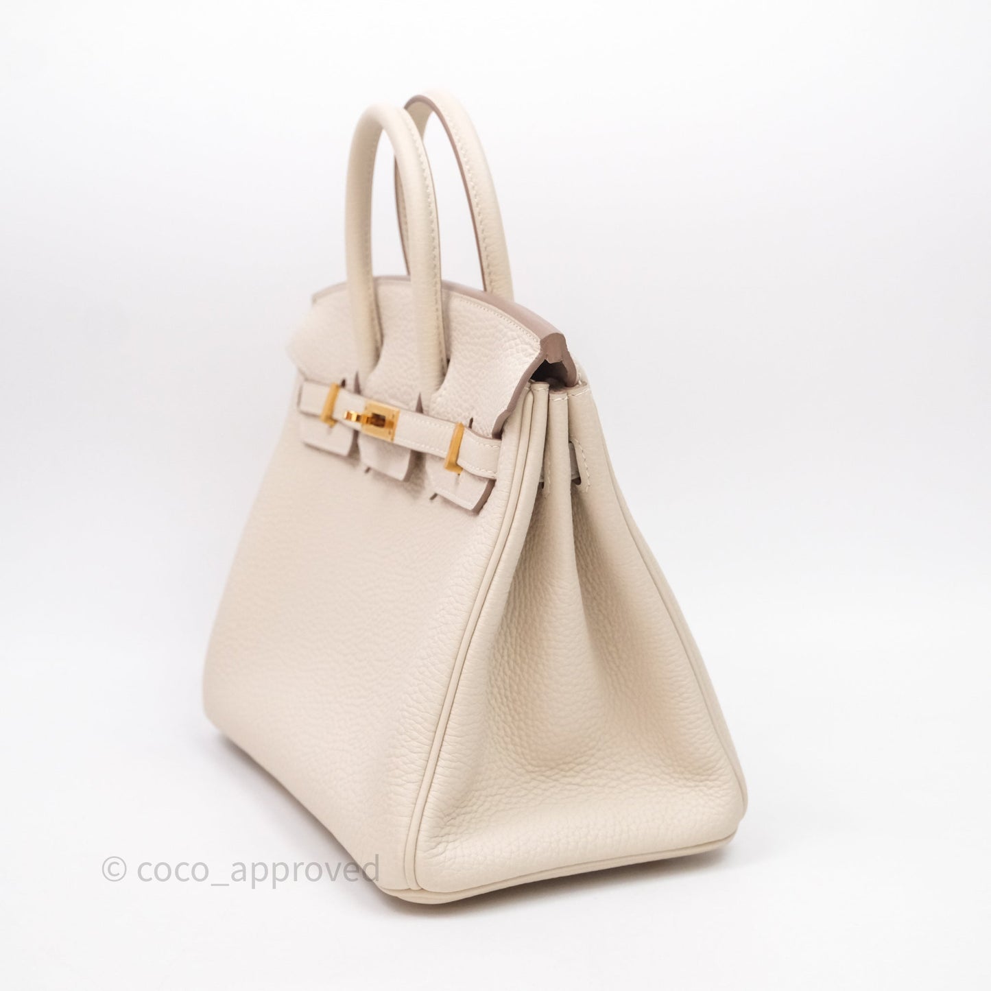 Hermès Birkin 25 Craie 10 Togo Gold Hardware