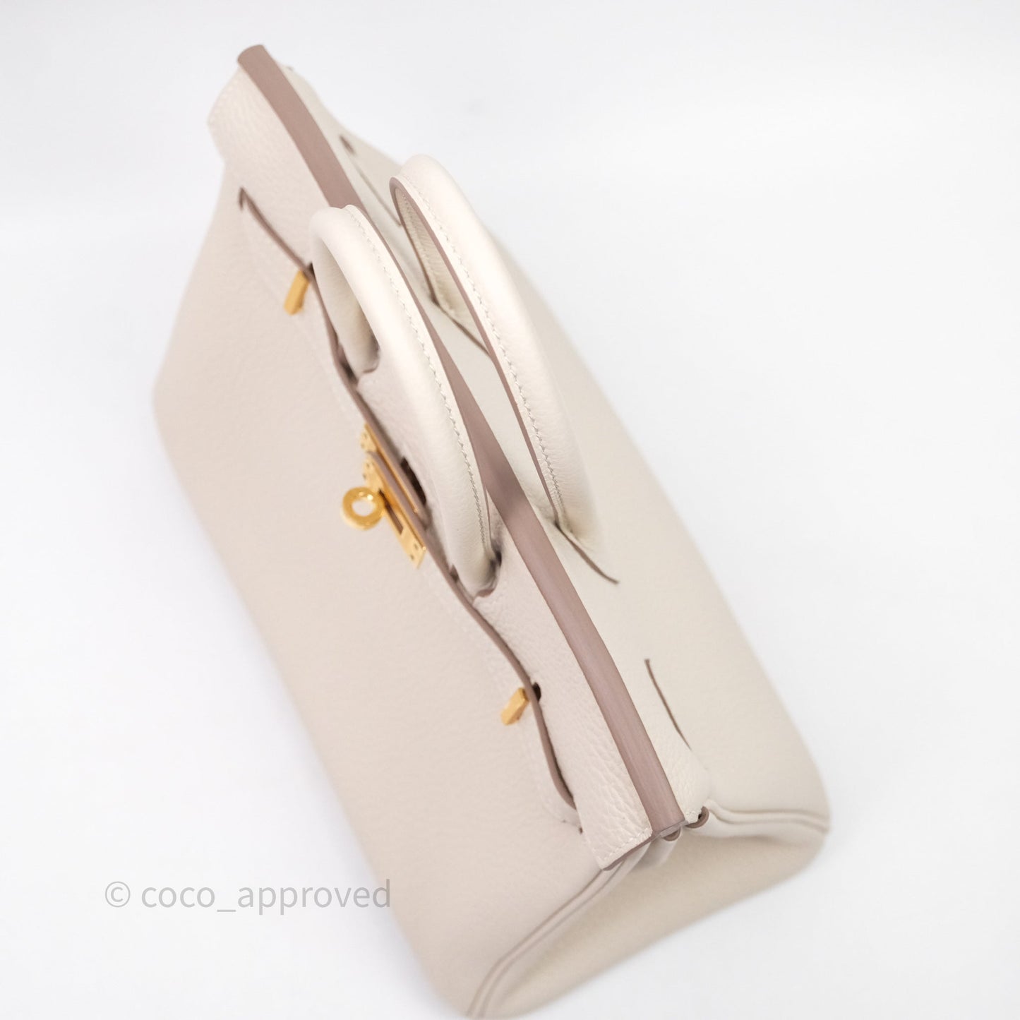 Hermès Birkin 25 Craie 10 Togo Gold Hardware